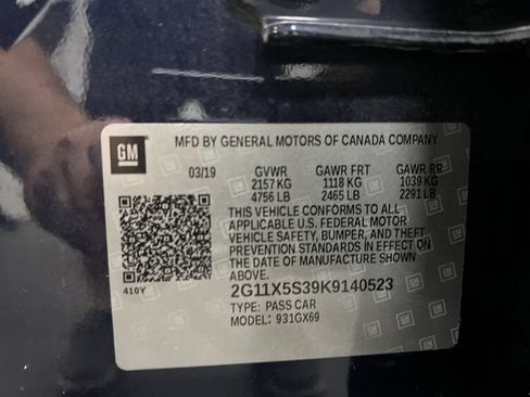 Certified 2019 Chevrolet Impala LS FWD image 33