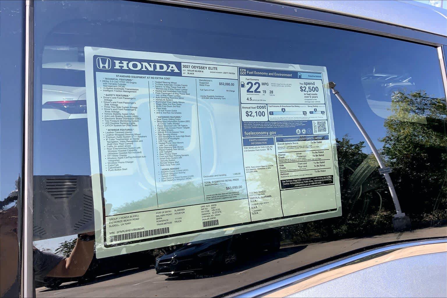 New 2027 Honda Odyssey Elite image 21