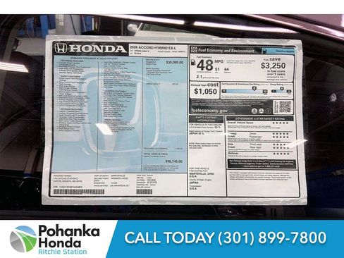 New 2026 Honda Accord Hybrid EX-L image 22