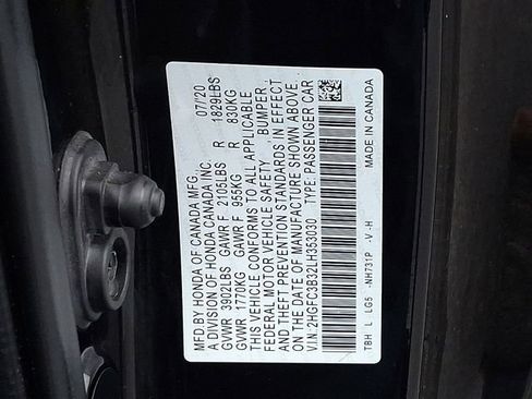 Used 2020 Honda Civic EX image 27