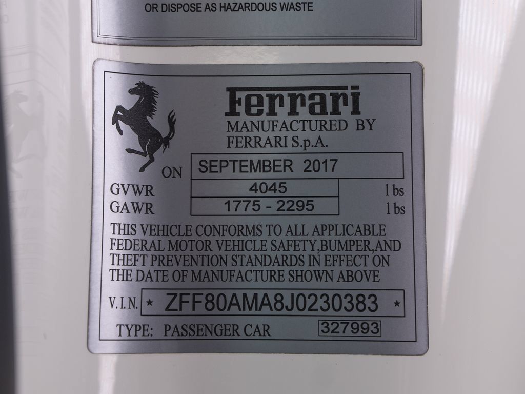 Certified 2018 Ferrari 488 Spider RWD image 13