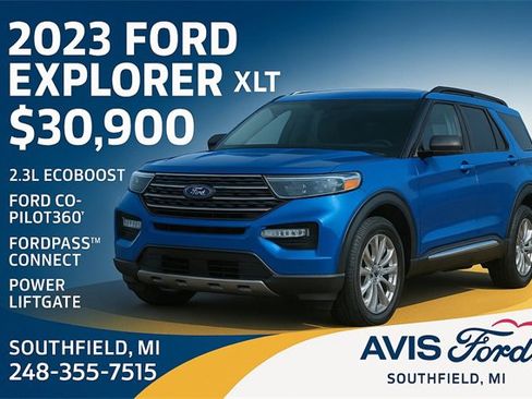 Certified 2023 Ford Explorer XLT w/ Equipment Group 202A image 1