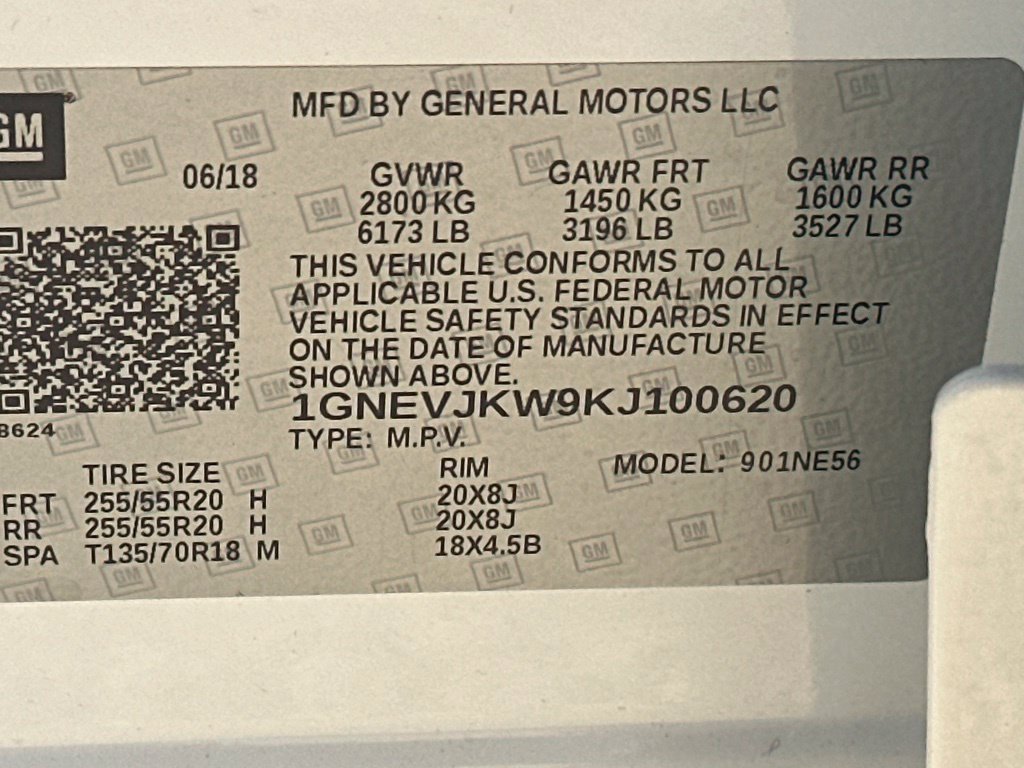 Used 2019 Chevrolet Traverse High Country w/ LPO, Floor Liner Package AWD/4WD image 43