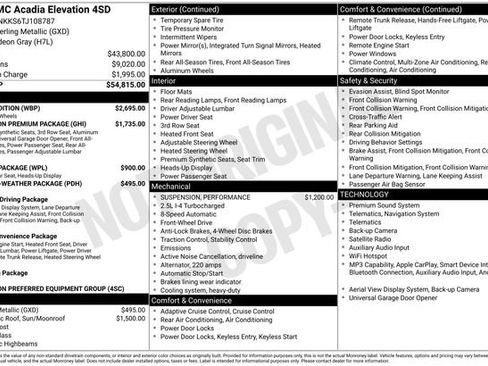 Used 2026 GMC Acadia Elevation w/ Black Edition FWD image 5