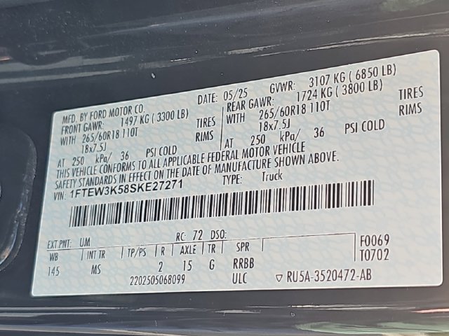 Used 2025 Ford F150 XLT w/ Equipment Group 301A Standard RWD image 36