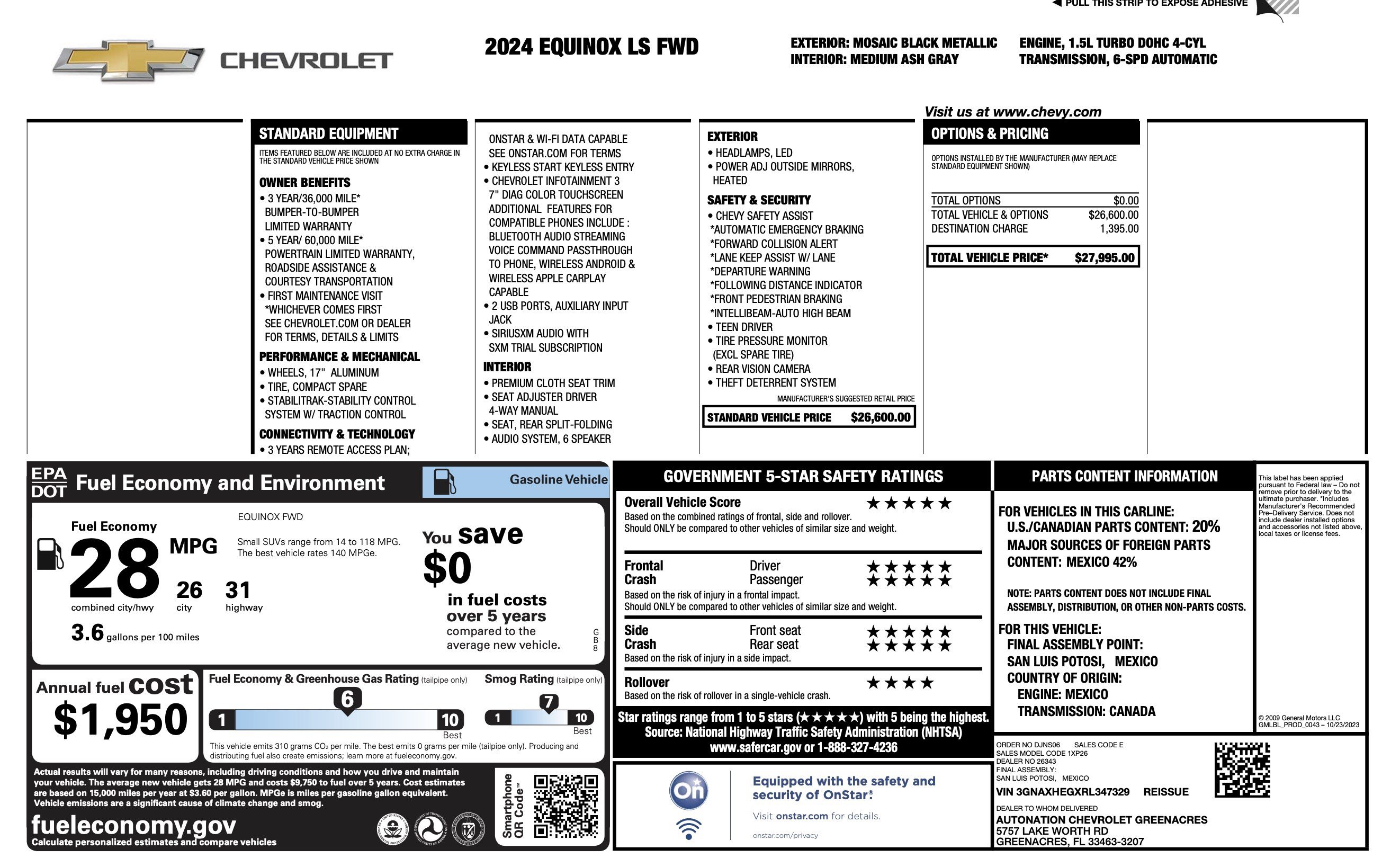 Used 2024 Chevrolet Equinox LS FWD image 4