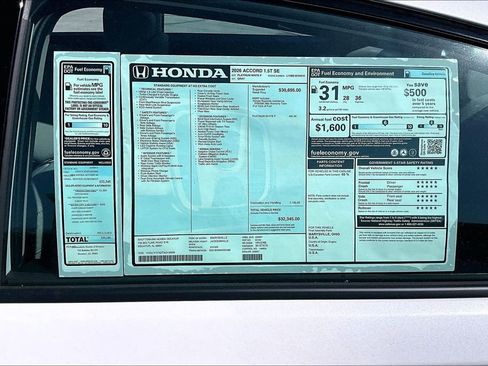 New 2026 Honda Accord SE image 13