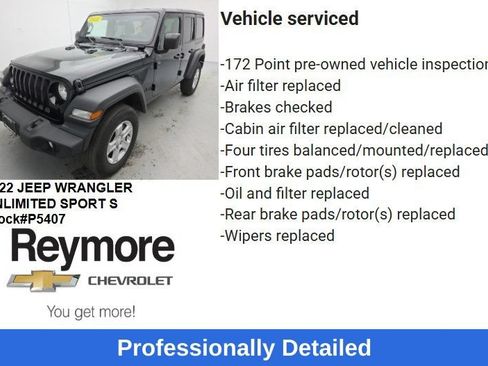 Used 2022 Jeep Wrangler Unlimited Sport AWD/4WD image 47