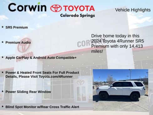 Used 2024 Toyota 4Runner SR5 Premium w/ Moonroof Package image 6