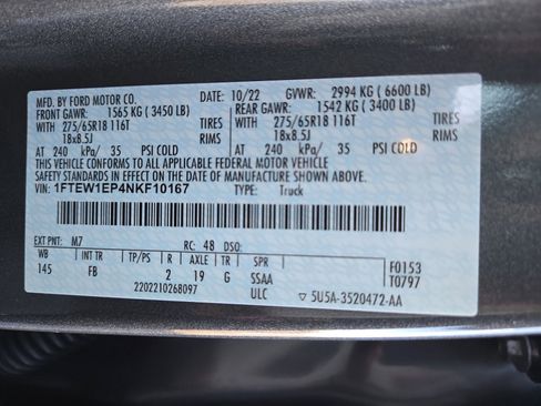 Certified 2022 Ford F150 XLT w/ Equipment Group 302A High image 27