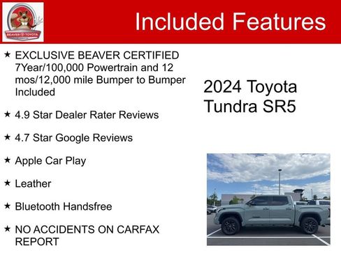 Used 2024 Toyota Tundra SR5 w/ SR5 Premium Package AWD/4WD image 5