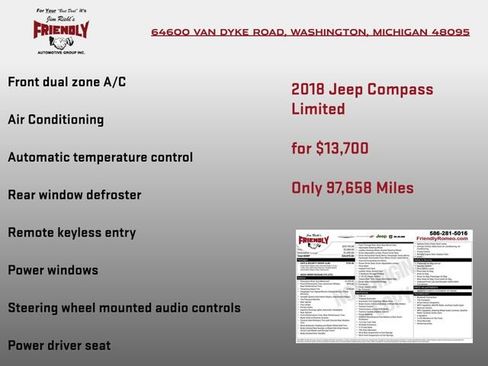 Used 2018 Jeep Compass Limited w/ Safe & Security Group image 4