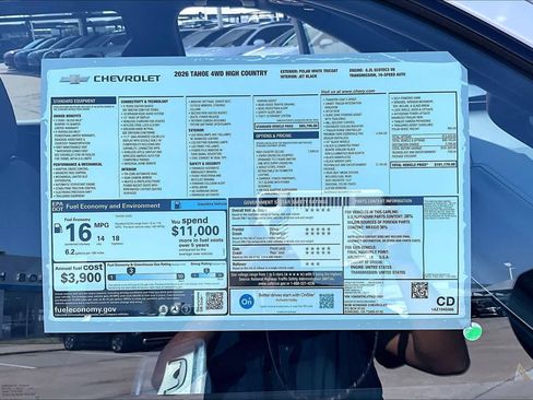 New 2026 Chevrolet Tahoe High Country image 21