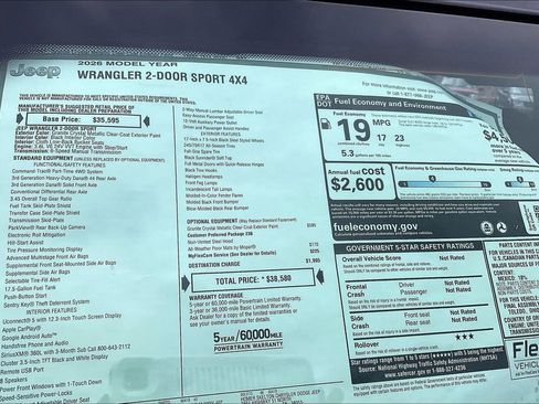 New 2026 Jeep Wrangler Sport image 14