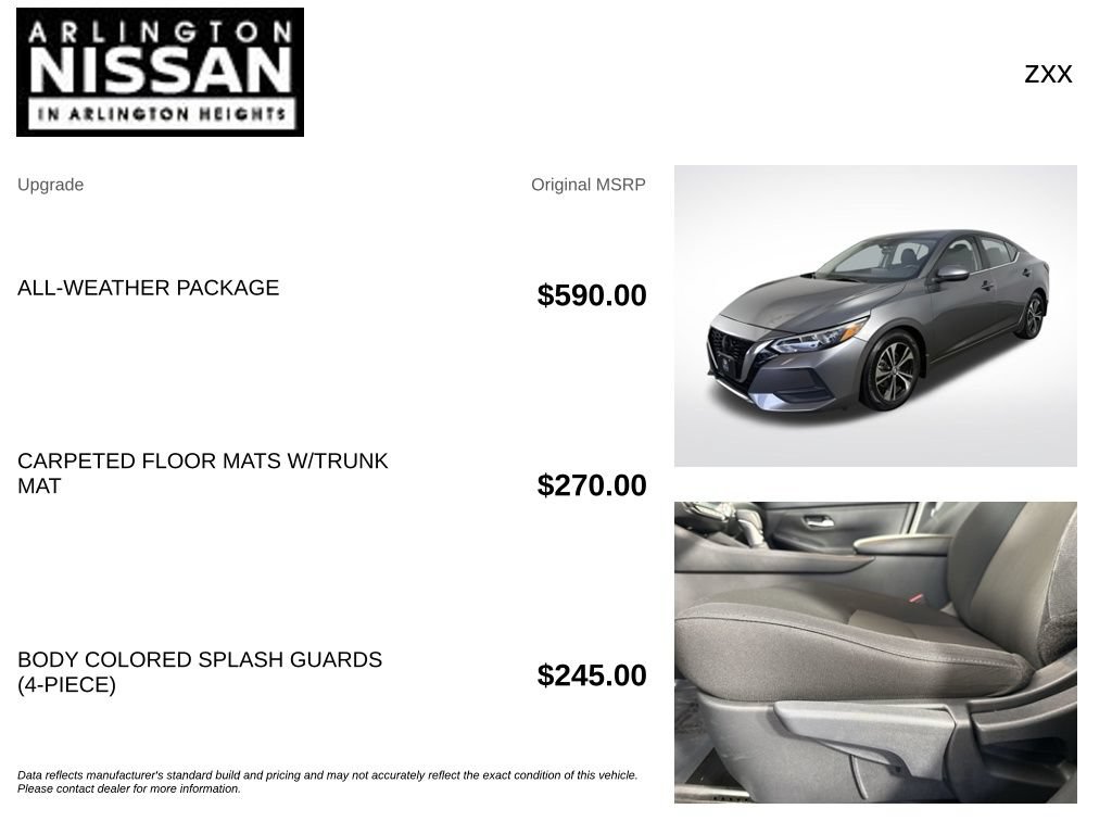 Certified 2023 Nissan Sentra SV w/ All-Weather Package FWD image 4