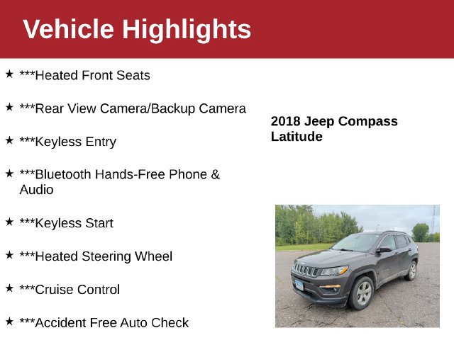 Used 2018 Jeep Compass Latitude w/ Cold Weather Group AWD/4WD image 4