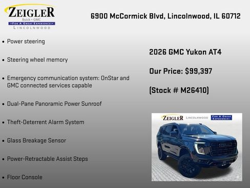 New 2026 GMC Yukon AT4 w/ AT4 Premium Package AWD/4WD image 36