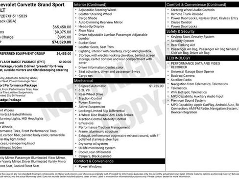 Certified 2017 Chevrolet Corvette Grand Sport RWD image 10