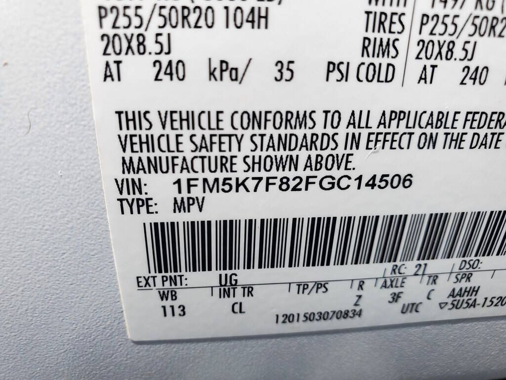 Used 2015 Ford Explorer Limited w/ Equipment Group 302A FWD image 15