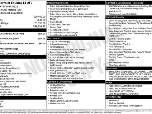 Used 2022 Chevrolet Equinox LT w/ LPO, Floor Liner Package image 17