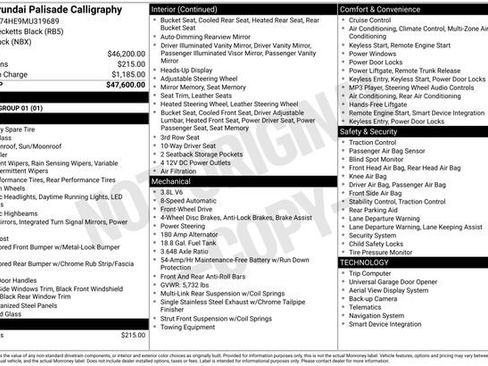 Used 2021 Hyundai Palisade Calligraphy image 45