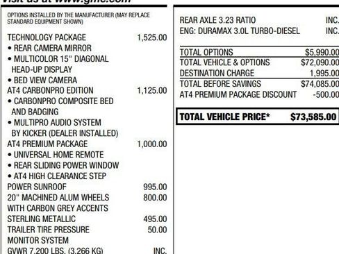 Certified 2024 GMC Sierra 1500 AT4 w/ Technology Package AWD/4WD image 2