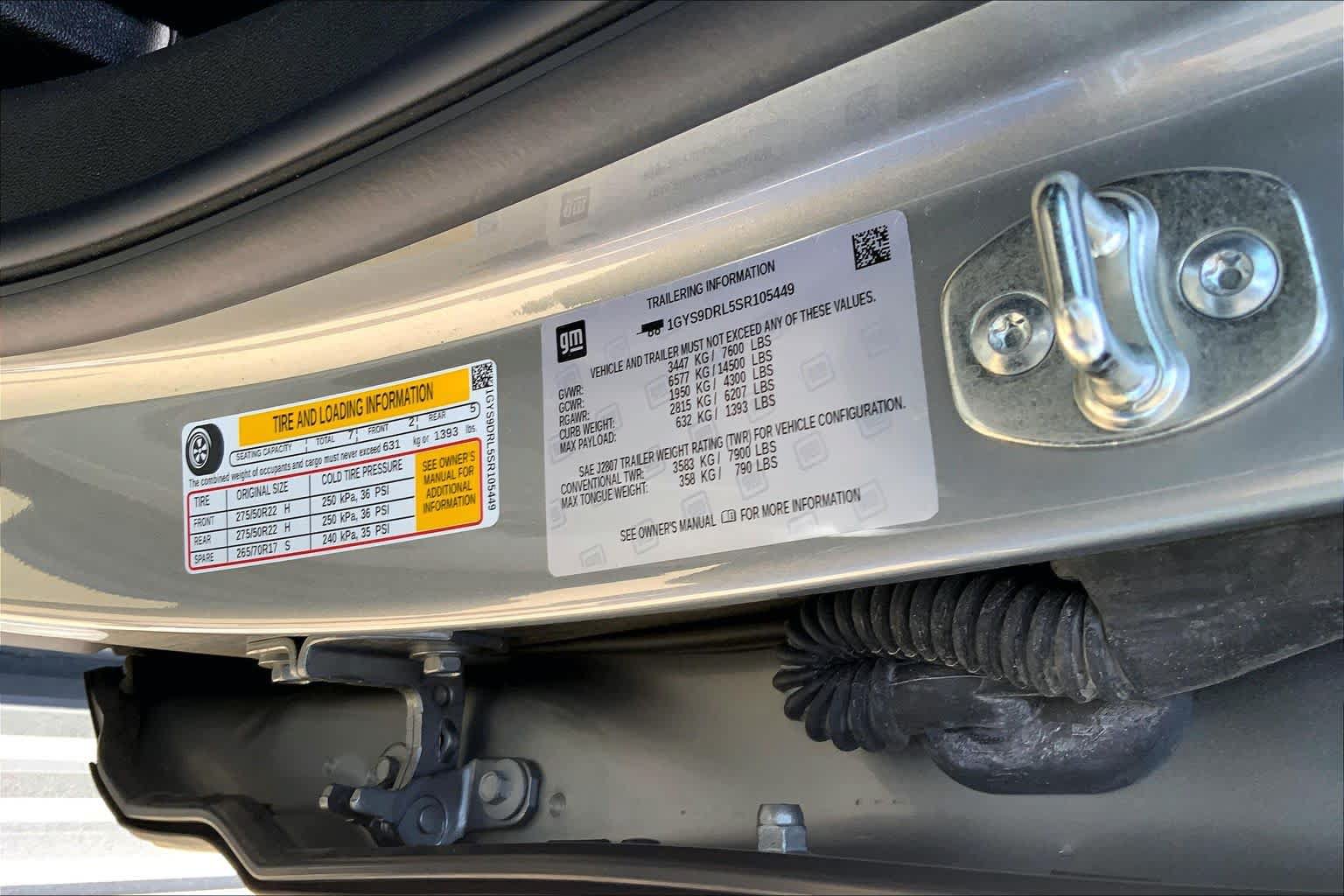Used 2025 Cadillac Escalade Premium Luxury Platinum w/ LPO, Floor Liner Package AWD/4WD image 33