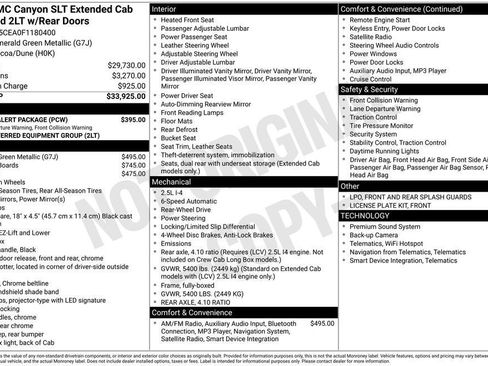 Used 2015 GMC Canyon SLT w/ Driver Alert Package image 8