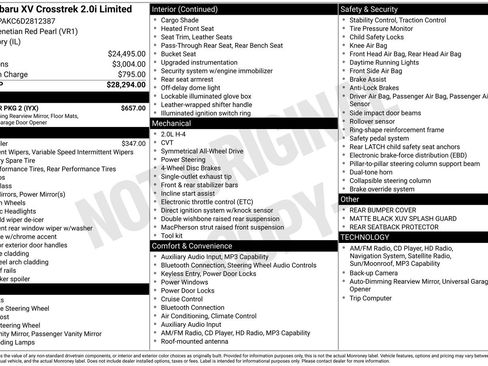 Used 2013 Subaru Crosstrek 2.0i Limited w/ Popular Pkg 2 image 13