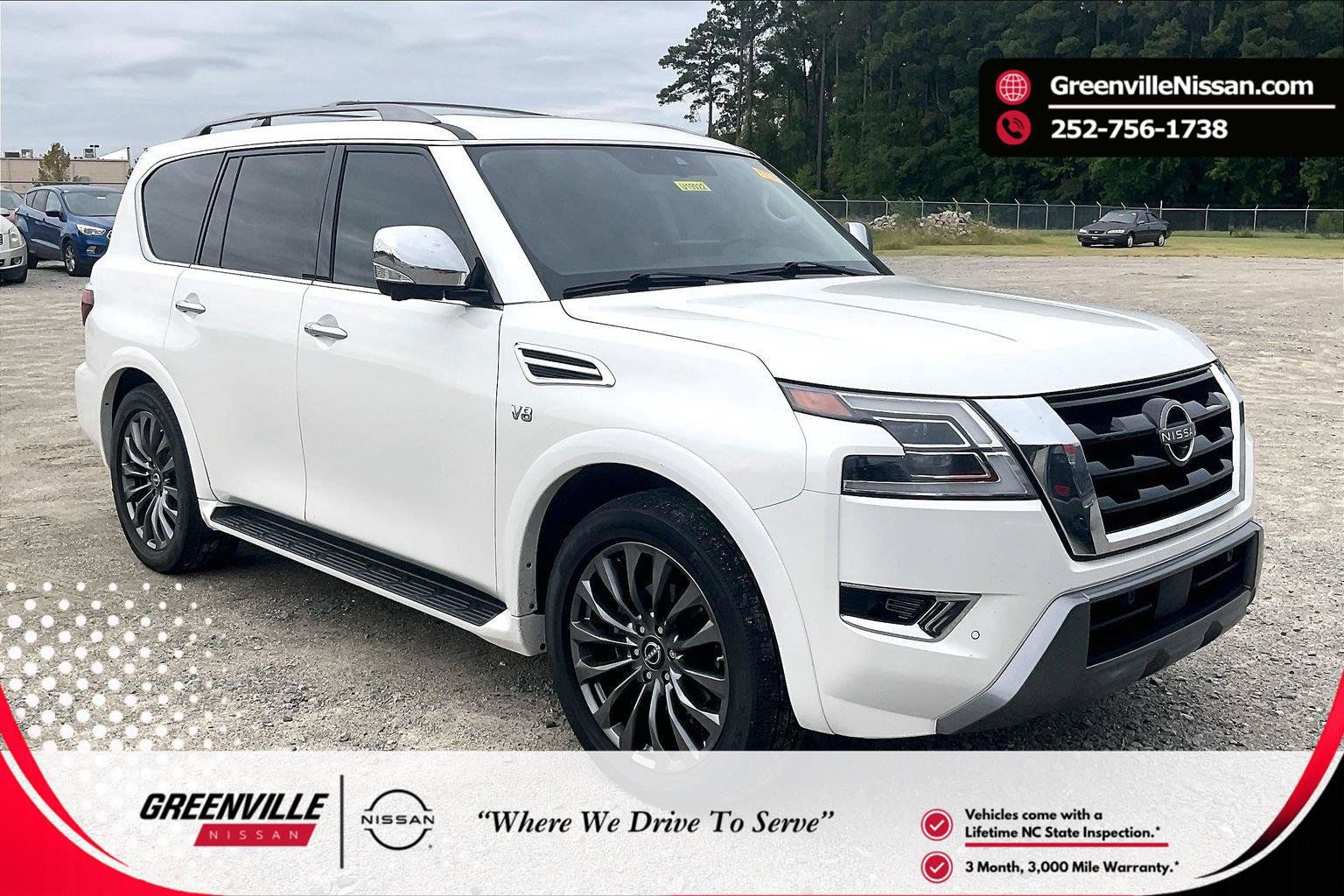 Used 2022 Nissan Armada Platinum w/ Captain's Chairs Package RWD image 1