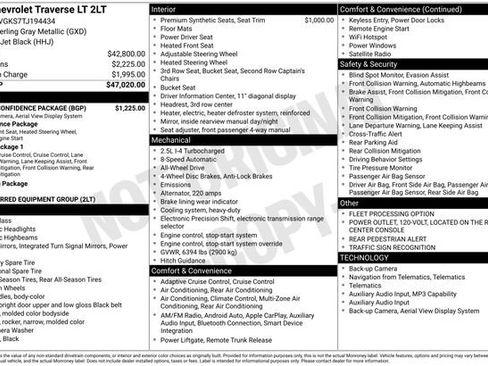 Used 2026 Chevrolet Traverse LT w/ Driver Confidence Package image 6