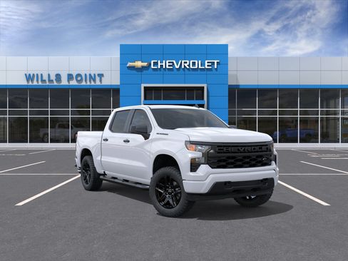 Used 2026 Chevrolet Silverado 1500 Custom w/ Turbomax Blackout Package AWD/4WD image 1