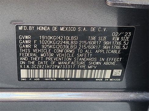 Used 2023 Honda HR-V EX-L image 21