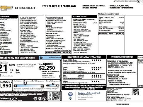 Used 2021 Chevrolet Blazer LT AWD/4WD image 6