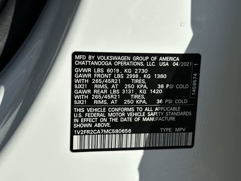 Used 2021 Volkswagen Atlas SEL Premium AWD/4WD image 25