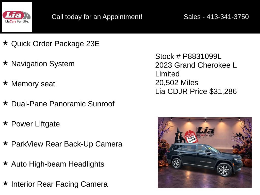 Used 2023 Jeep Grand Cherokee L Limited AWD/4WD image 6