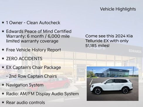 Used 2024 Kia Telluride EX w/ EX Captain's Chair Package AWD/4WD image 11
