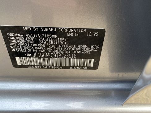 New 2026 Subaru Impreza 2.0i Sport image 27