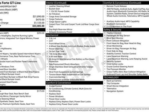 Used 2023 Kia Forte GT-Line FWD image 31