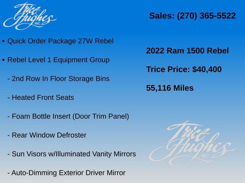Used 2022 RAM 1500 Rebel w/ Rebel Level 1 Equipment Group AWD/4WD image 7