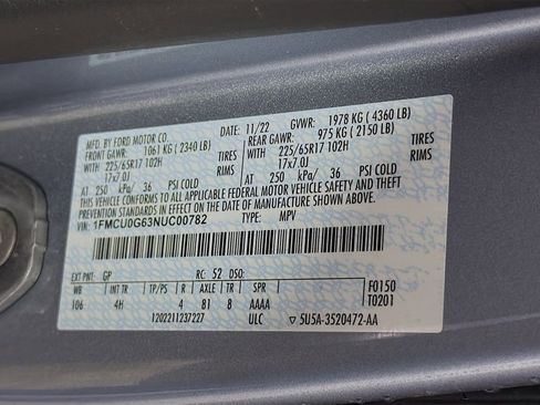 Used 2022 Ford Escape SE w/ Convenience Package image 34