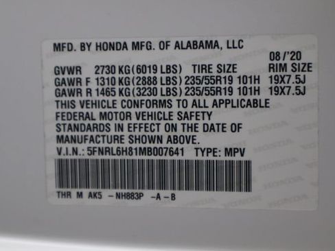 Used 2021 Honda Odyssey Touring image 40