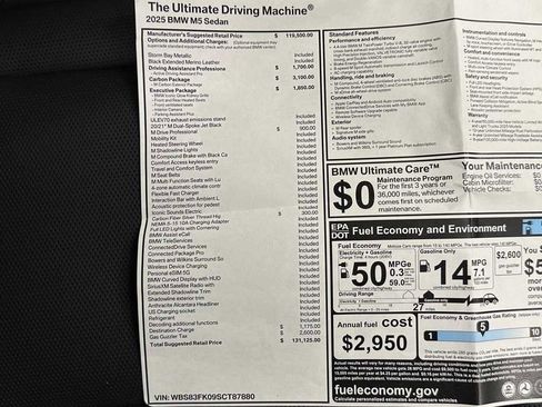 Used 2025 BMW M5 w/ Carbon Package image 41