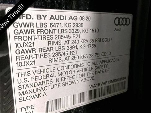 Certified 2021 Audi Q8 Premium Plus AWD/4WD image 24