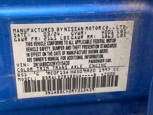 Certified 2024 Nissan Sentra SV image 27