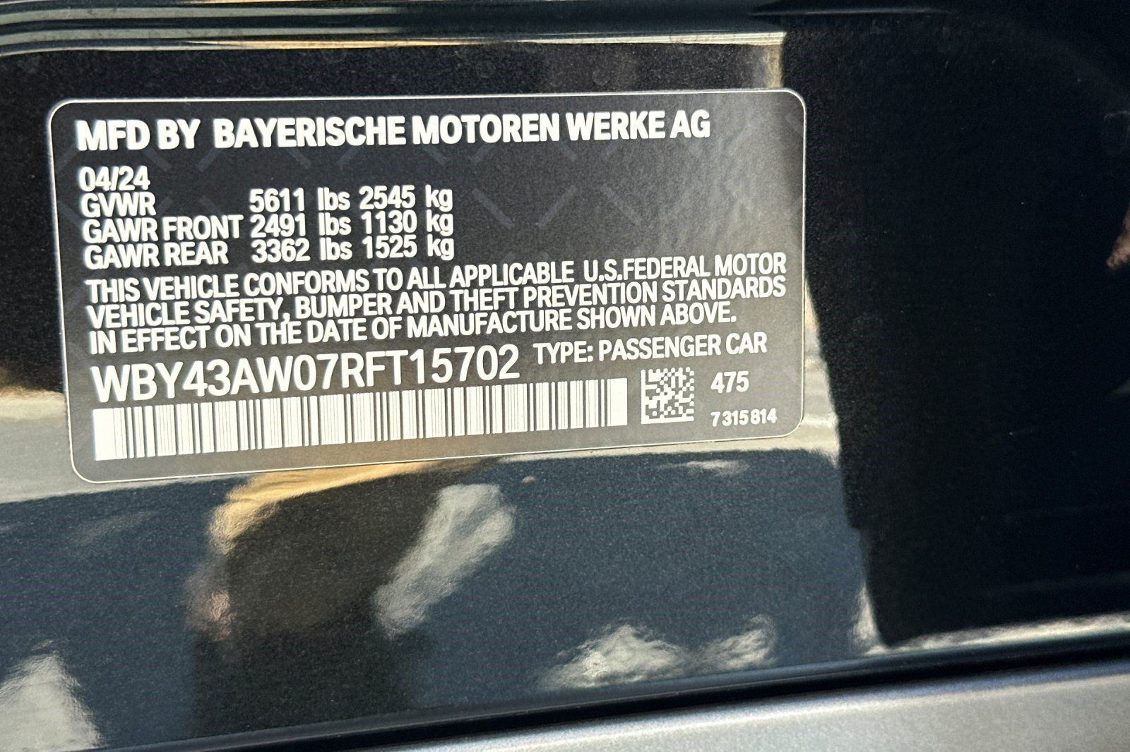 Certified 2024 BMW i4 eDrive35 w/ Convenience Package RWD image 39