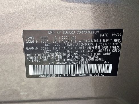 Used 2022 Subaru Ascent Premium w/ Convenience Package image 25