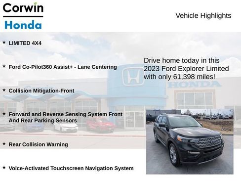 Used 2023 Ford Explorer Limited AWD/4WD image 6