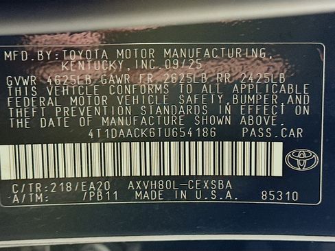 Used 2026 Toyota Camry SE w/ Multimedia Upgrade Package FWD image 12