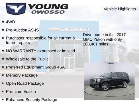 Used 2017 GMC Yukon SLT w/ Premium Edition image 8